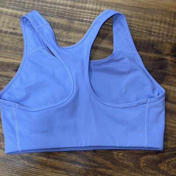 Nike Swoosh Womens Sports Bra Lavender Medium Support Activewear Large Racerback - Picture 5 of 9